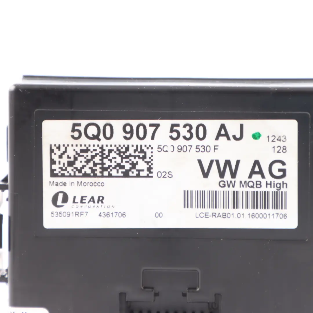 Modulo di controllo del gateway GCM Unità ECU per Audi RS3 8V con numero di parte 5Q0907530AJ Audi RS3 8V Modulo di controllo del gateway GCM Unità ECU - SKU 5Q0907530AJ - Numero di parte 5Q0907530AJ