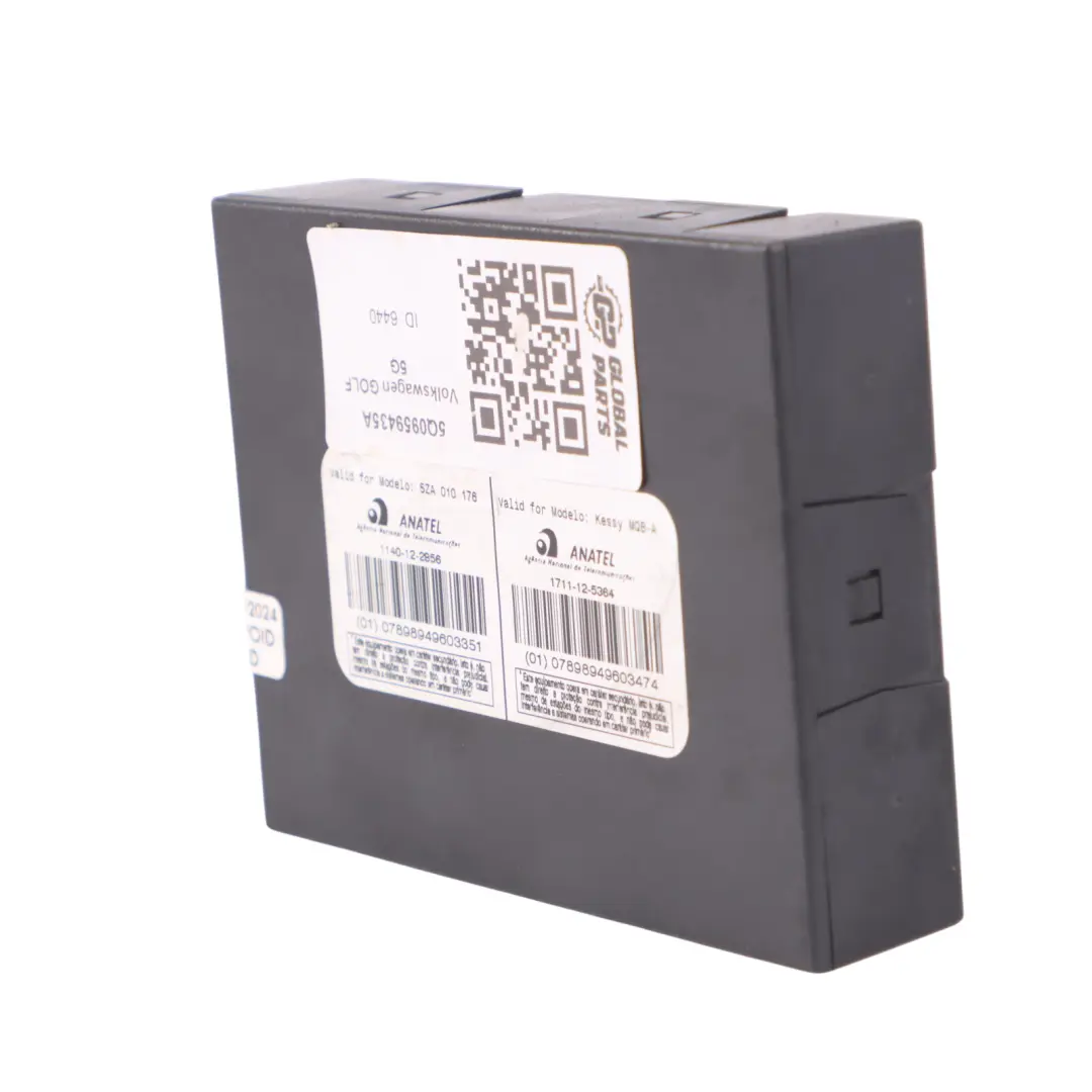 Keyless Go Módulo ECU Unidad de Control Entrada para Volkswagen Golf CD1 con número de pieza 5Q0959435A Volkswagen Golf CD1 Keyless Go Módulo ECU Unidad de Control Entrada - SKU 5Q0959435A - Número de pieza 5Q0959435A