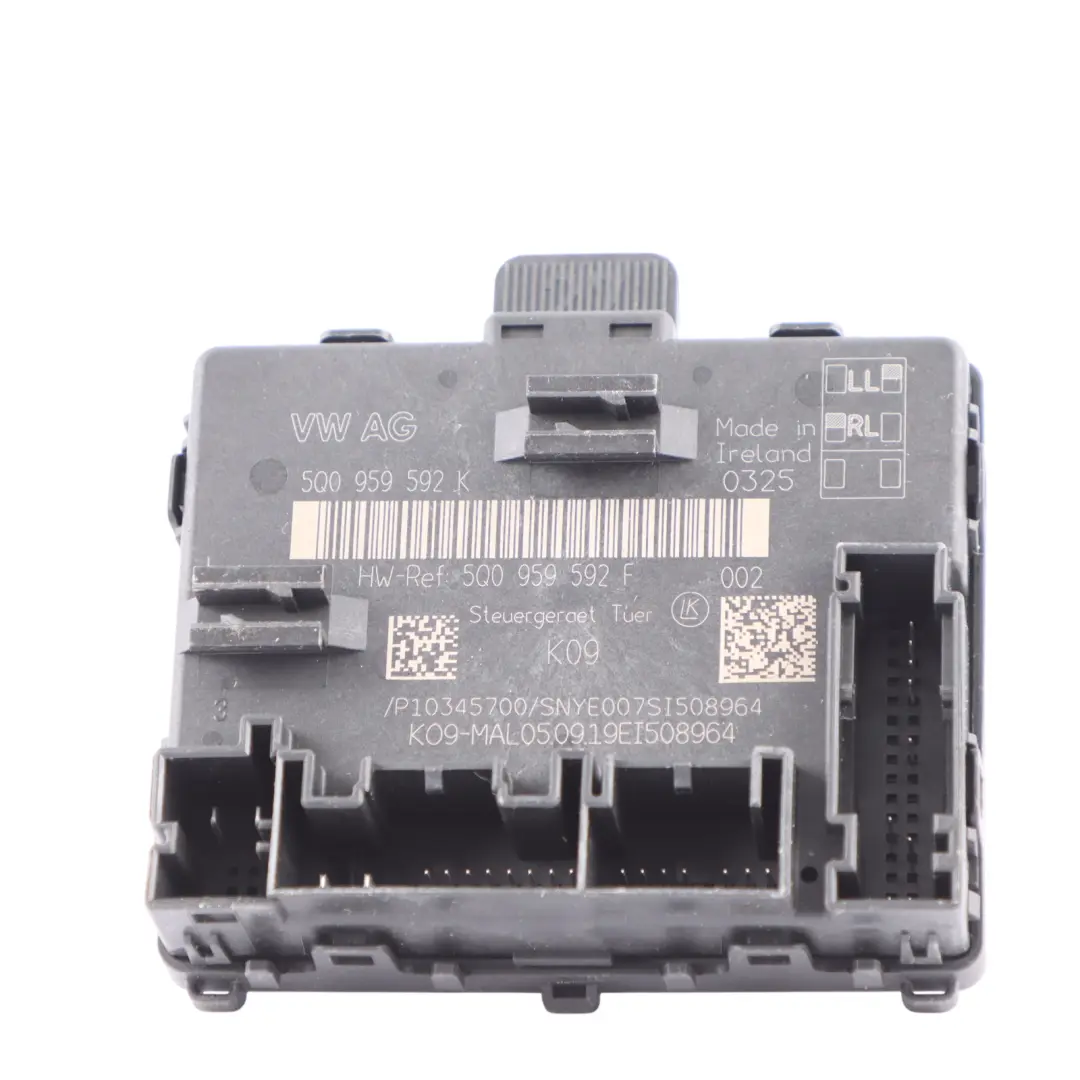  Door Module Audi A3 8V Volkswagen Golf 7 Control ECU Front Left N/S - SKU 5Q0959592F - Part number 5Q0959592F