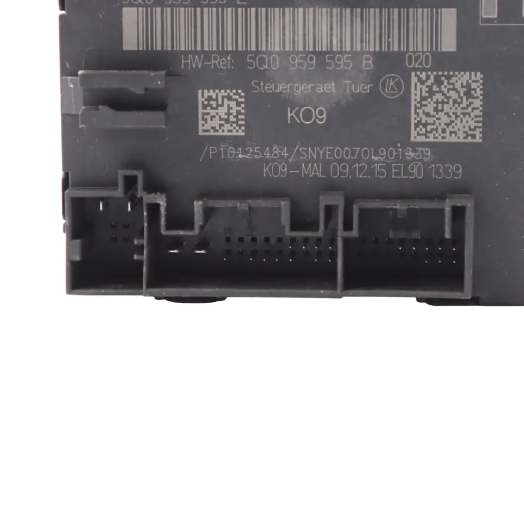 Modulo di controllo porta posteriore ECU sinistra destra 5Q09595B per Audi A3 8V con numero di parte 5Q0959595B Audi A3 8V Modulo di controllo porta posteriore ECU sinistra destra 5Q09595B - SKU 5Q0959595B - Numero di parte 5Q0959595B