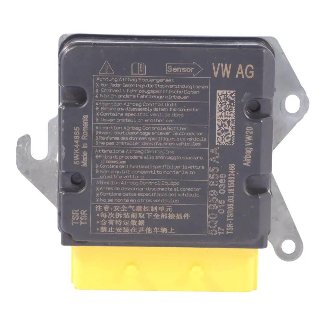 Front Impact Crash Air Module Sensor to VW Volkswagen Golf Mk7 with Part number 5Q0959655AA VW Volkswagen Golf Mk7 Front Impact Crash Air Module Sensor - SKU 5Q0959655AA - Part number 5Q0959655AA