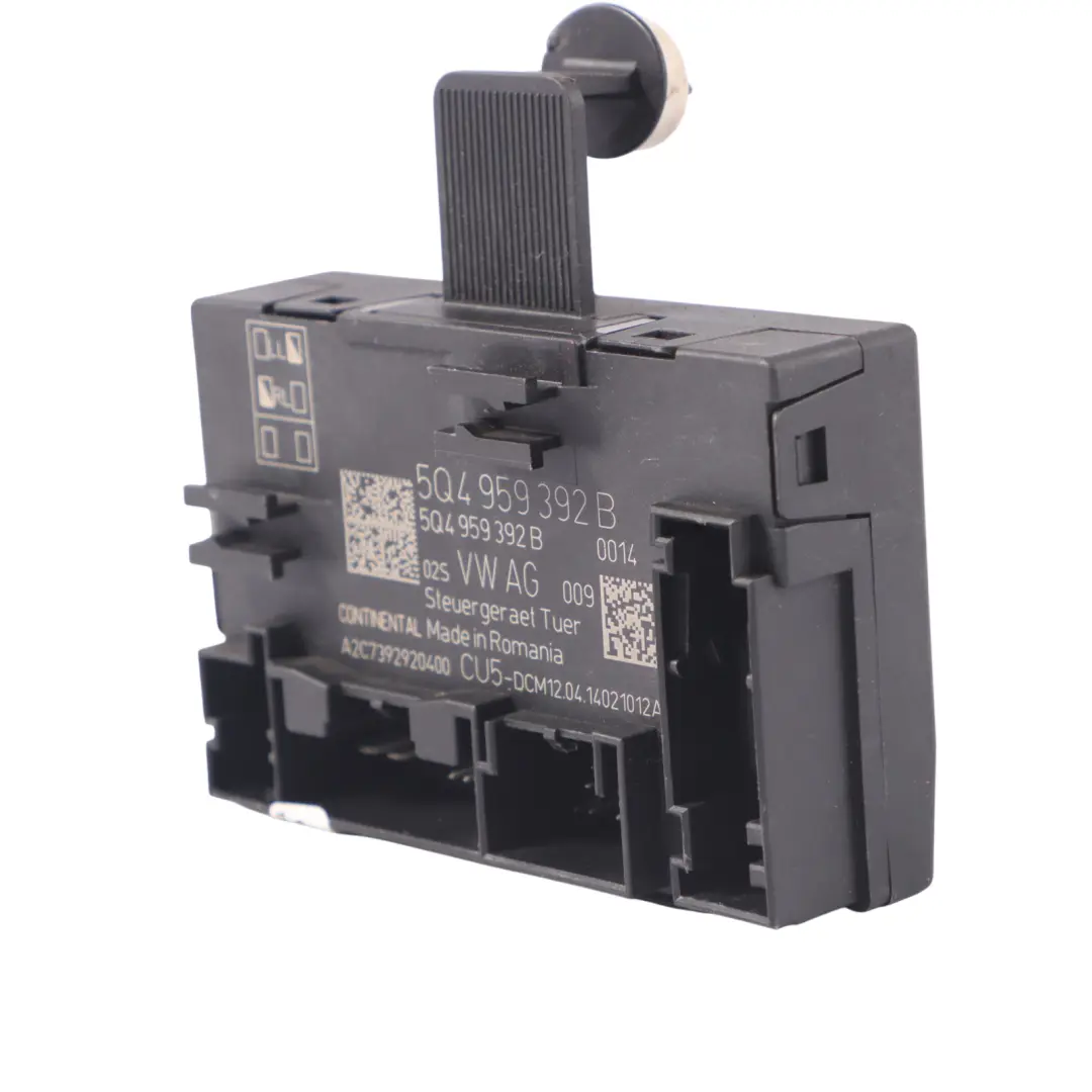 Front Door Control Module Unit Passenger Side to Skoda Octavia 5E with Part number 5Q4959392B Skoda Octavia 5E Front Door Control Module Unit Passenger Side - SKU 5Q4959392B - Part number 5Q4959392B