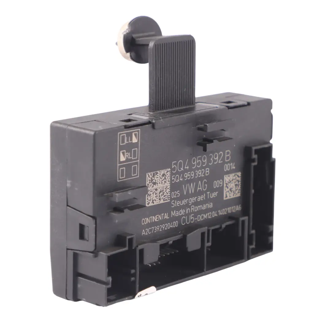 Skoda Octavia 5E Front Door Control Module Unit Passenger Side - SKU 5Q4959392B - Part number 5Q4959392B