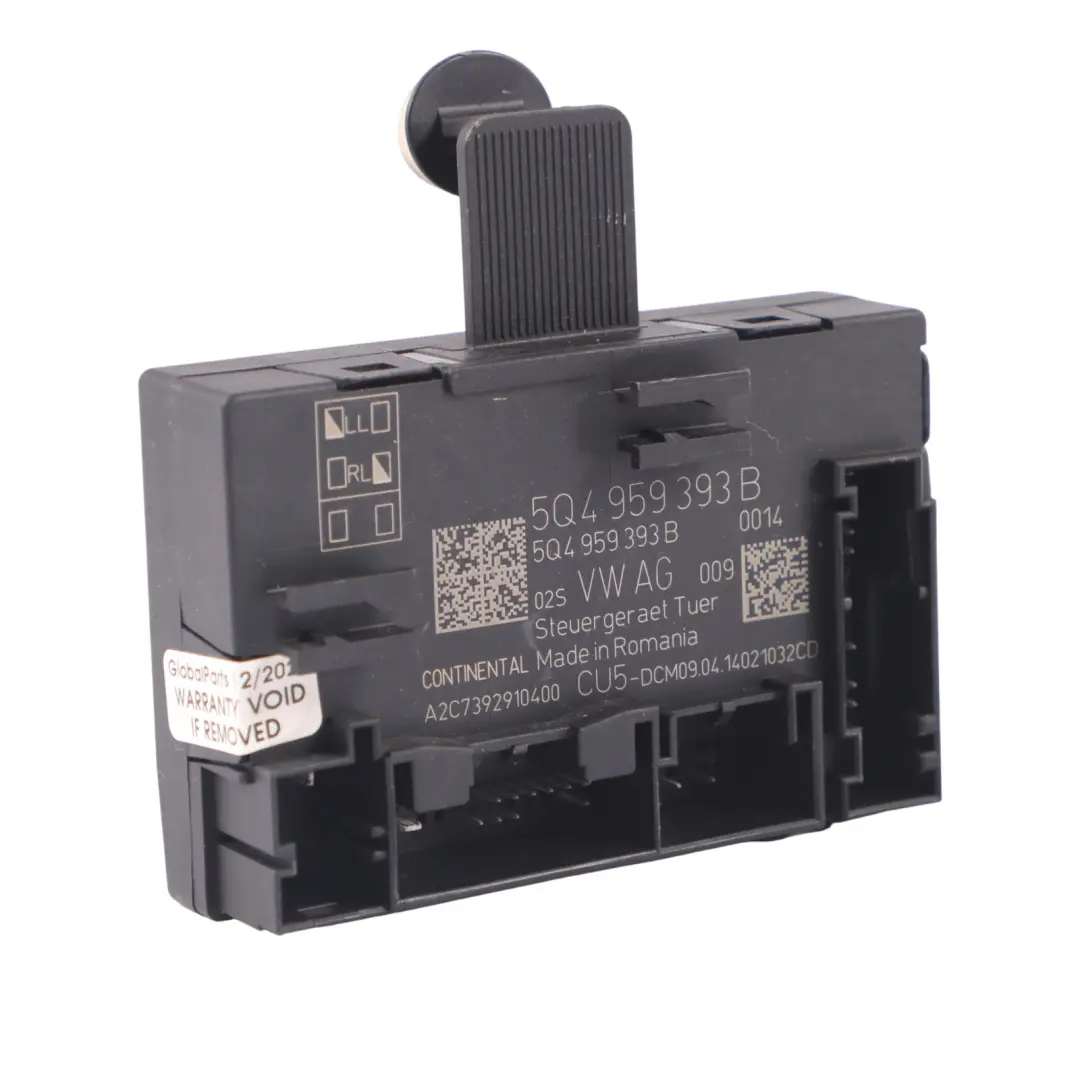 Skoda Octavia 5E Modulo di controllo porta anteriore lato guida - SKU 5Q4959393B - Numero di parte 5Q4959393B