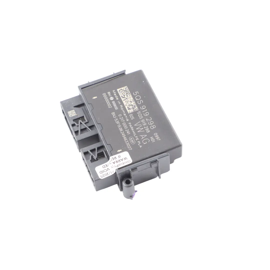 Audi A3 S3 8Y VW Caddy SB Mk4 Parking Sensor Module Control Unit - SKU 5QS919298 - Part number 5QS919298