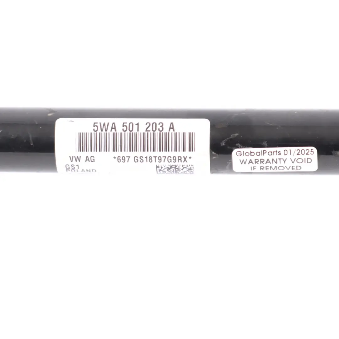 Audi S3 8Y Driveshaft Rear Axle Left N/S Drive Shaft - SKU 5WA501203A - Part number 5WA501203A