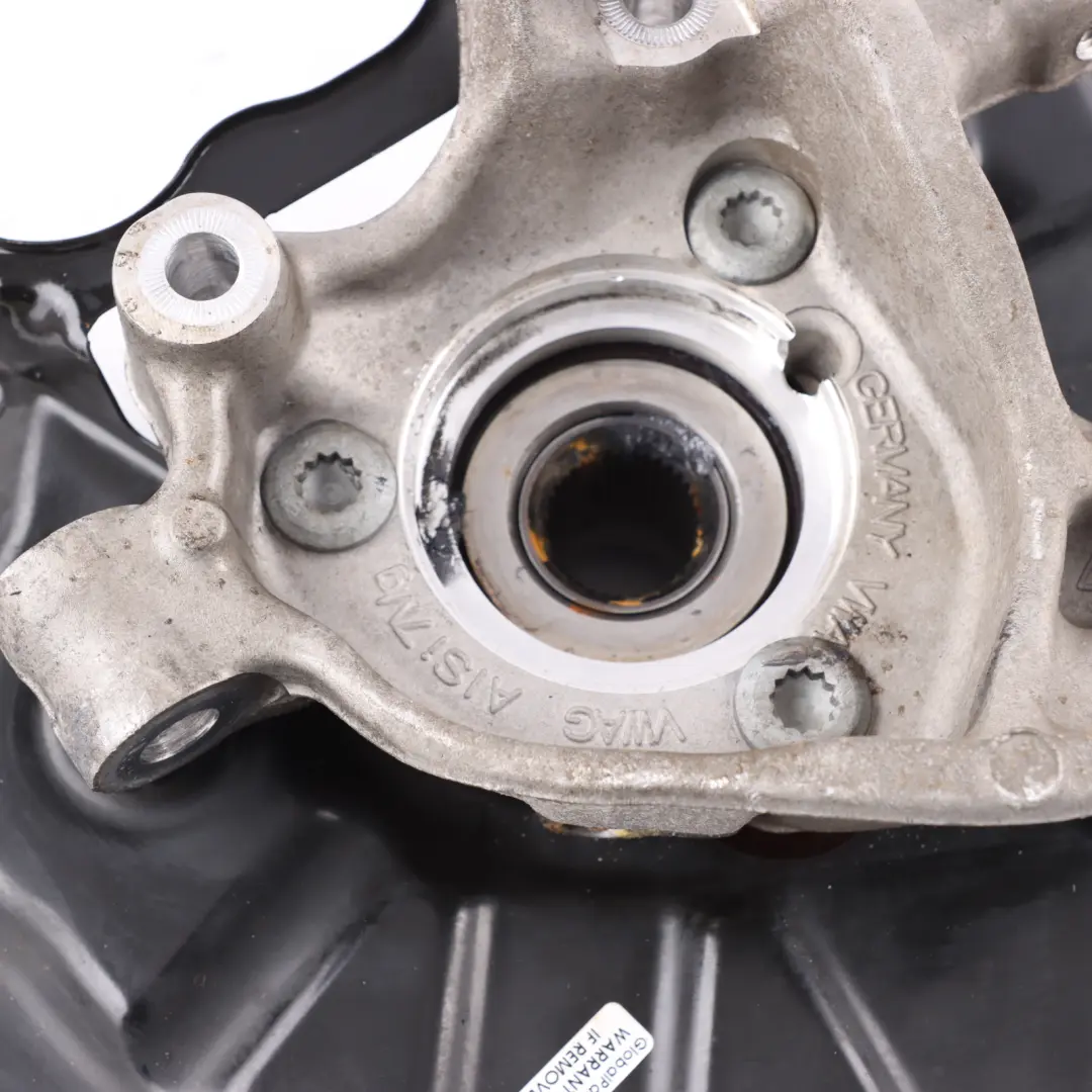 Audi A3 S3 8Y Moyeu roue arrière gauche Fusée direction Plaque frein - SKU 5WA505435G - Numéro de pièce 5WA505435G