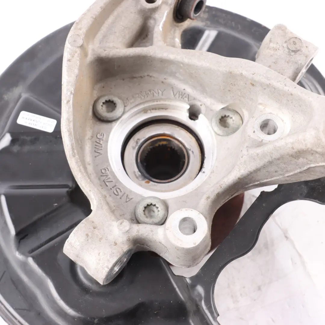 Audi A3 S3 8Y Wheel Hub Rear Right O/S Steering Knuckle Brake Plate - SKU 5WA505436G - Part number 5WA505436G