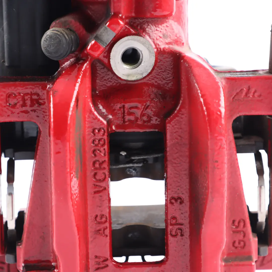Audi A3 S3 8Y Brake Caliper Rear Right O/S Wheel Brake Unit Red - SKU 5WA615424E - Part number 5WA615424E