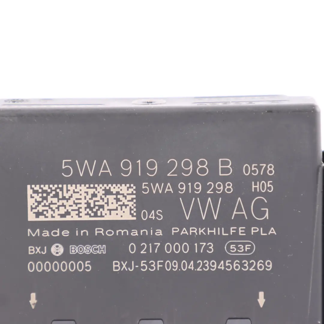 Audi S3 8Y PDC Parking Distance Assist Sensor Module Control Unit - SKU 5WA919298B - Part number 5WA919298B