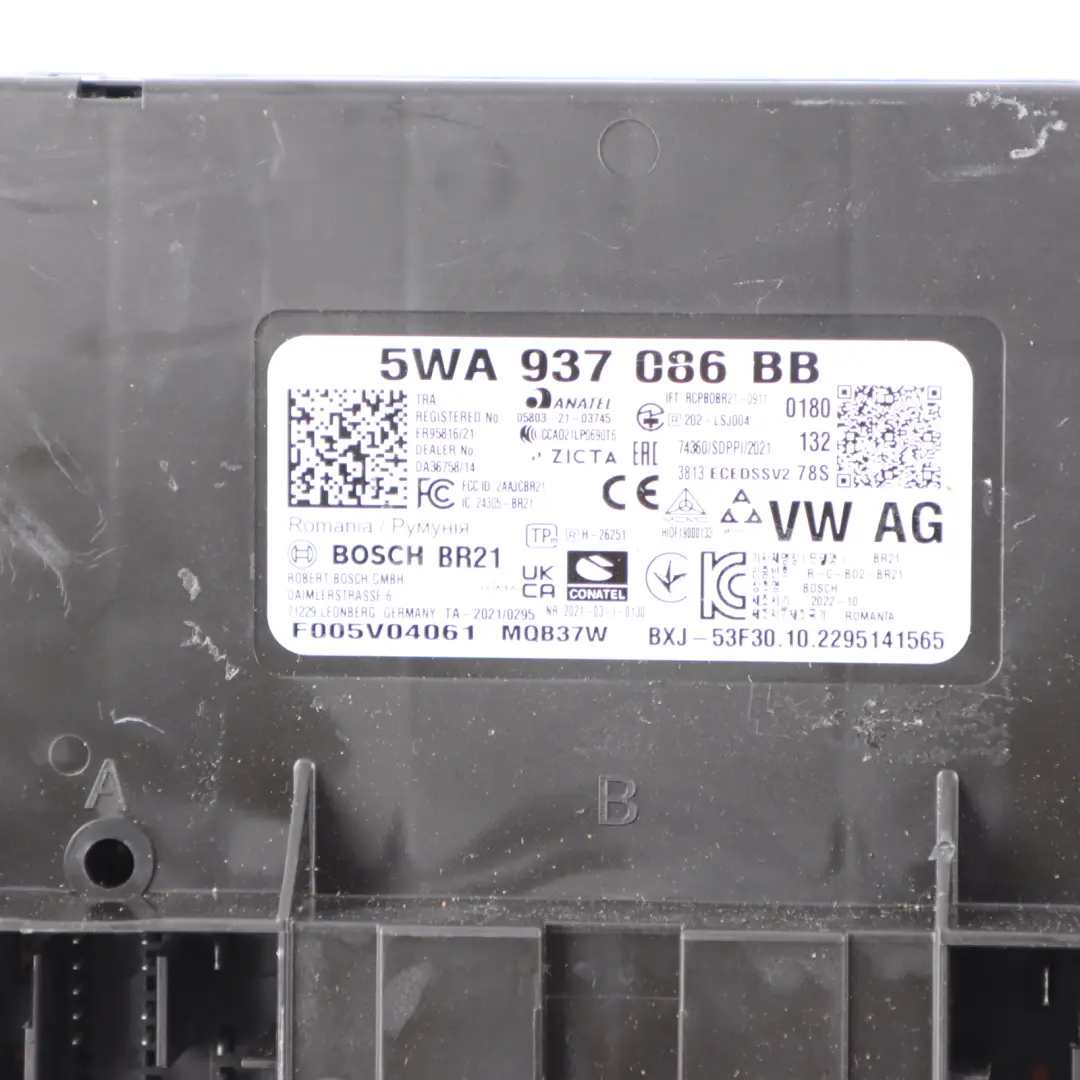8Y Power Supply Module Comfort Control Unit ECU to Audi S3 with Part number 5WA937086BB Audi S3 8Y Power Supply Module Comfort Control Unit ECU - SKU 5WA937086BB - Part number 5WA937086BB