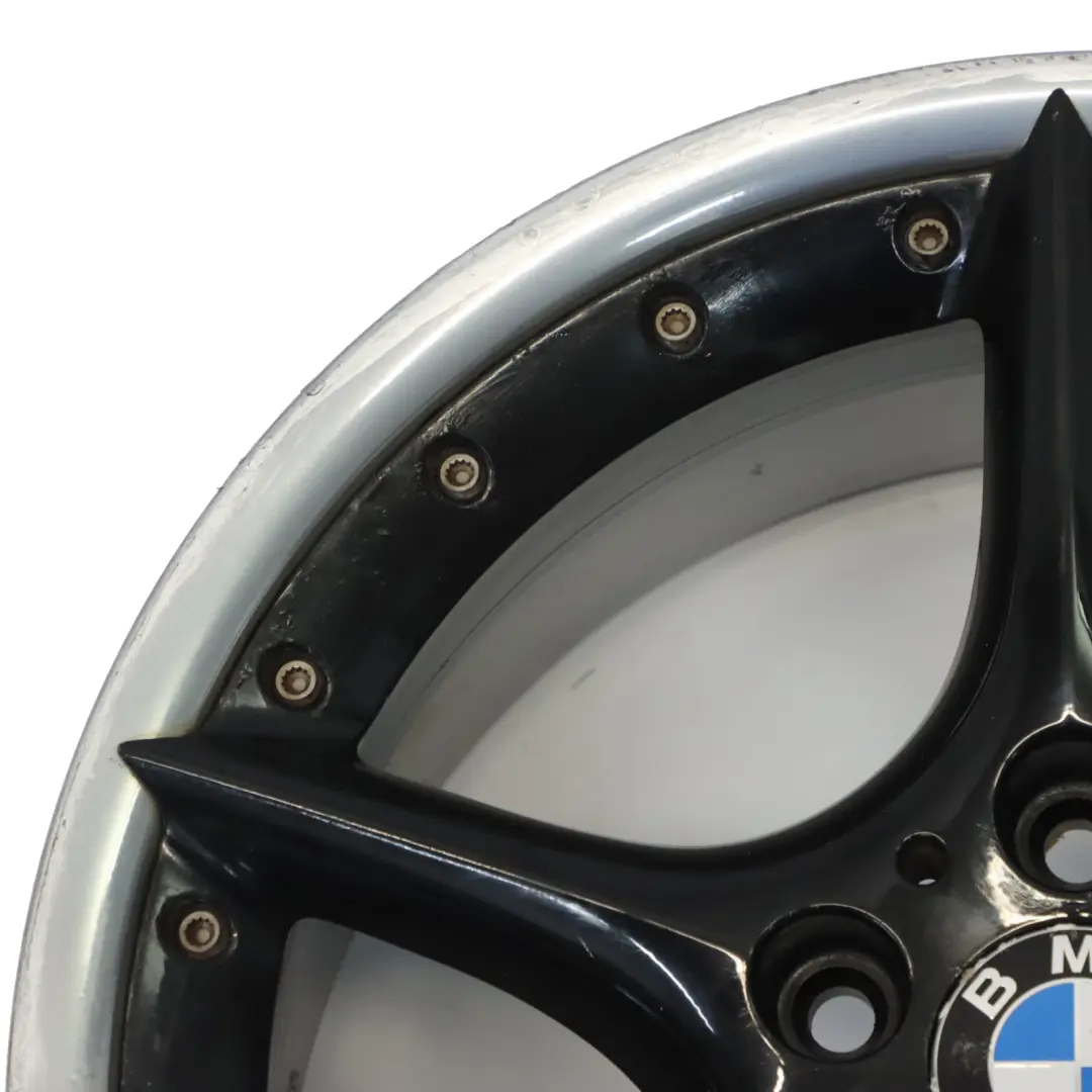 BMW Z4 E85 E86 Noir Jante Alliage Avant 18" ET:47 8J flèche l'étoile 108 - SKU 6758194-3 - Numéro de pièce 6758194
