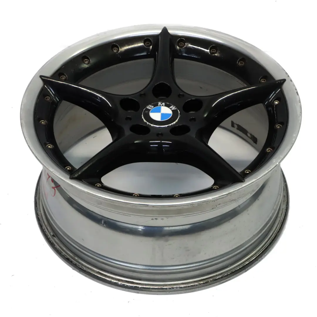 BMW Z4 E85 E86 Black Front Wheel Alloy Rim 18" ET:47 8J Star Spoke 108 - SKU 6758194-3 - Part number 6758194