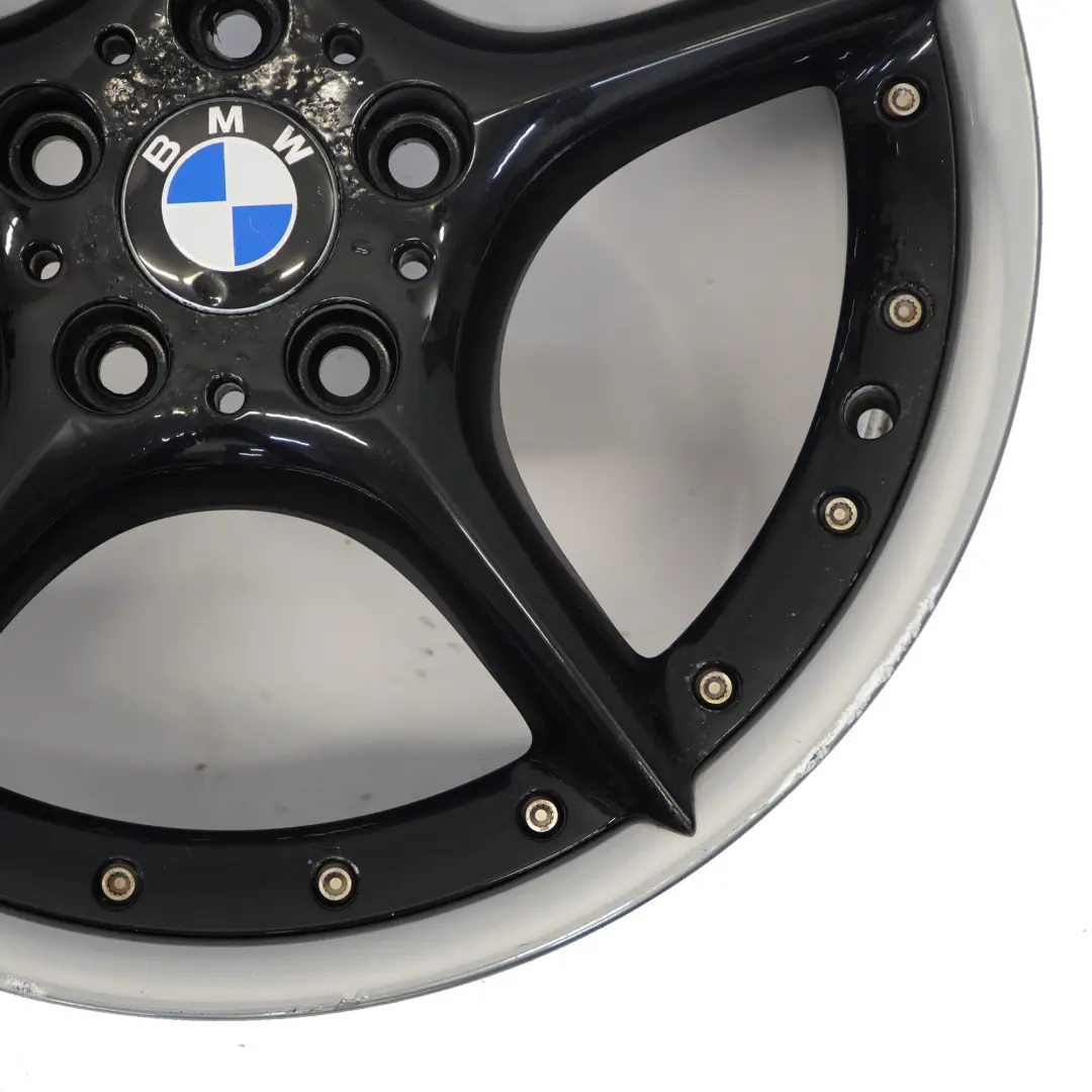 BMW Z4 E85 E86 Cerchio lega posteriore nero 18" 8,5J ET50 Star Spoke 108 - SKU 6758195-3 - Numero di parte 6758195