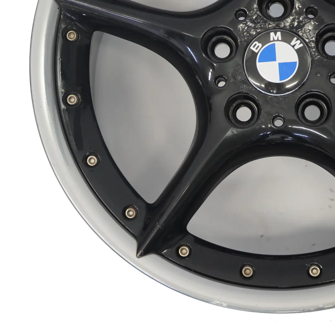 BMW Z4 E85 E86 Cerchio lega posteriore nero 18" 8,5J ET50 Star Spoke 108 - SKU 6758195-3 - Numero di parte 6758195