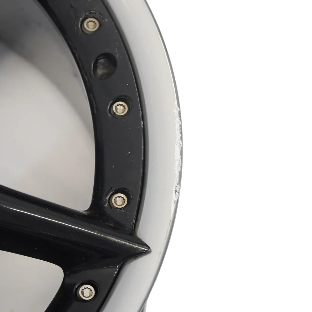 BMW Z4 E85 E86 Cerchio lega posteriore nero 18" 8,5J ET50 Star Spoke 108 - SKU 6758195-3 - Numero di parte 6758195