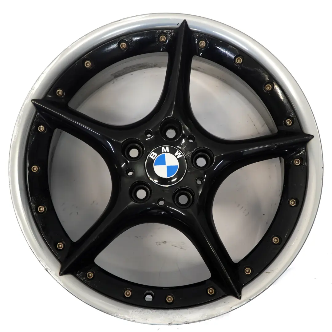 Alloy Rim 18" 8,5J ET:50 Star Spoke 108 to BMW Z4 E85 E86 Black Rear Wheel with Part number 6758195 BMW Z4 E85 E86 Black Rear Wheel Alloy Rim 18" 8,5J ET:50 Star Spoke 108 - SKU 6758195-4 - Part number 6758195