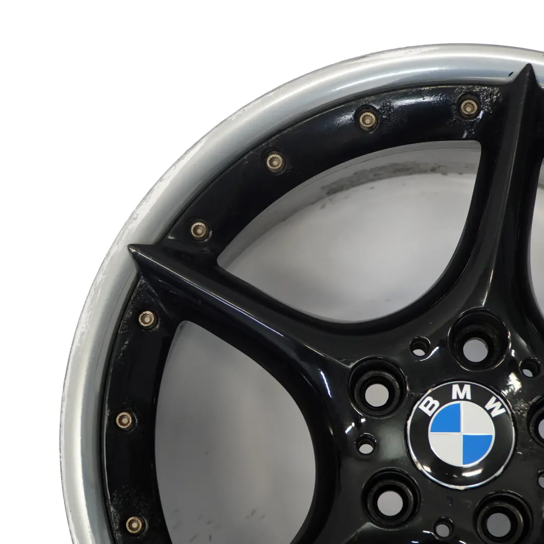 BMW Z4 E85 E86 Cerchio posteriore nero lega 18" 8,5J ET50 Star Spoke 108 - SKU 6758195-4 - Numero di parte 6758195