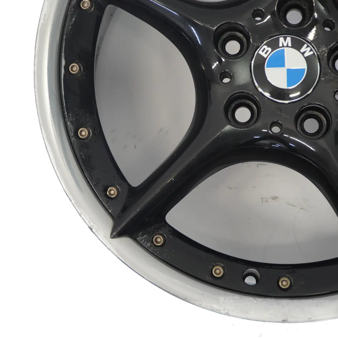 BMW Z4 E85 E86 Schwarz Hintere Alufelge 18" 8,5J ET:50 Sternspeiche 108 - SKU 6758195-4 - Teilenummer 6758195