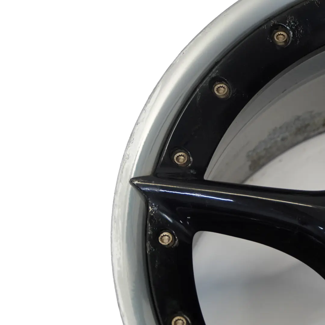 BMW Z4 E85 E86 Cerchio posteriore nero lega 18" 8,5J ET50 Star Spoke 108 - SKU 6758195-4 - Numero di parte 6758195