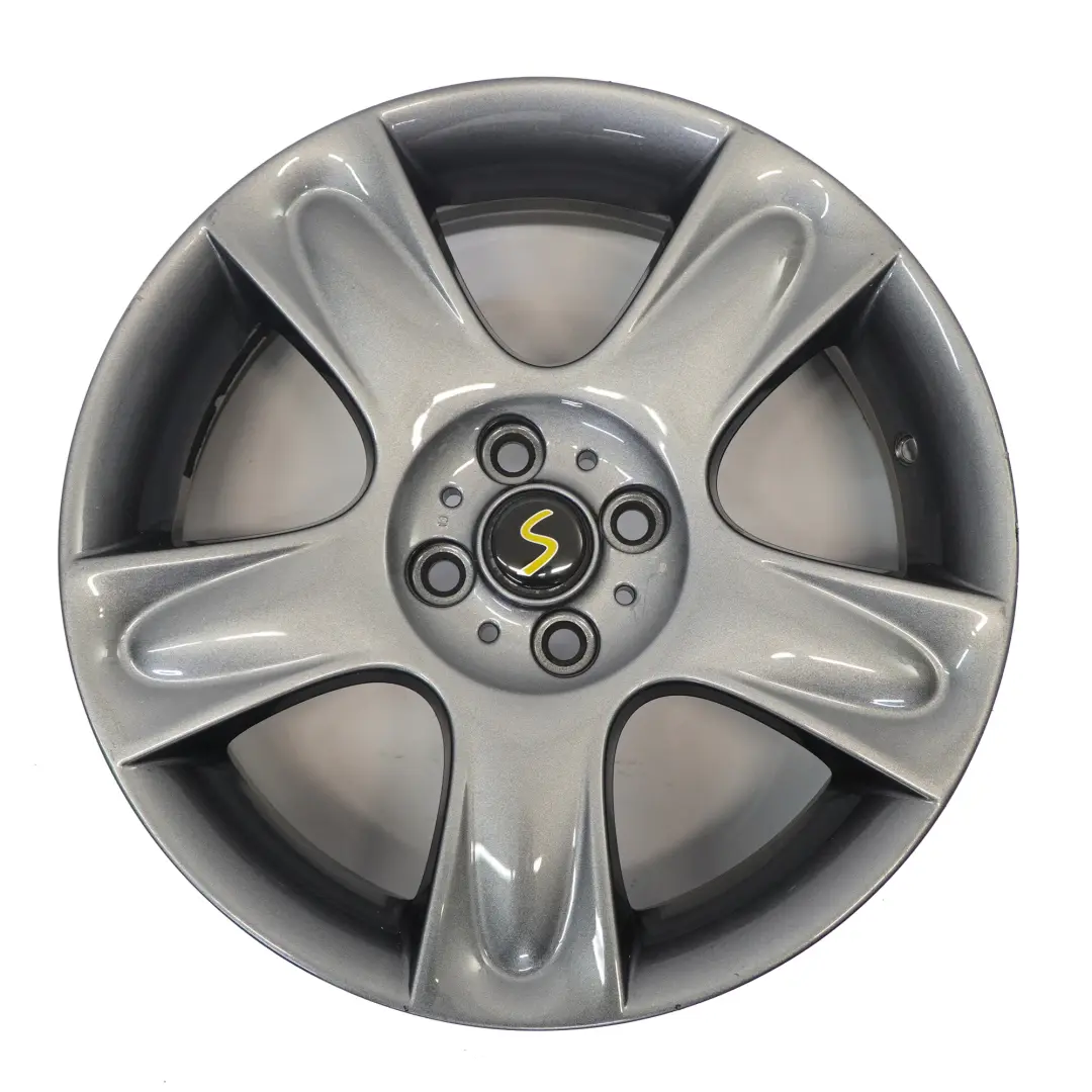 Grey Wheel Alloy Rim 17" ET:48 7J 5-Star 91 to Mini Cooper One R50 R52 R53 with Part number 6763299 Mini Cooper One R50 R52 R53 Grey Wheel Alloy Rim 17" ET:48 7J 5-Star 91 - SKU 6763299-5 - Part number 6763299