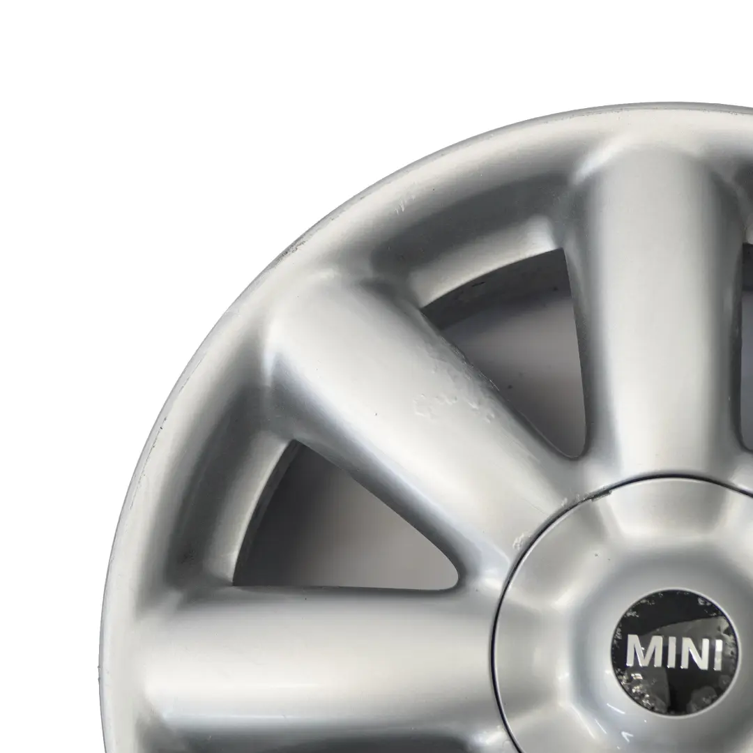 Mini Cooper One R50 R56 R57 Jante Alliage argentée 17" 7J Rayons Couronne 104 - SKU 6769411-2 - Numéro de pièce 6769411