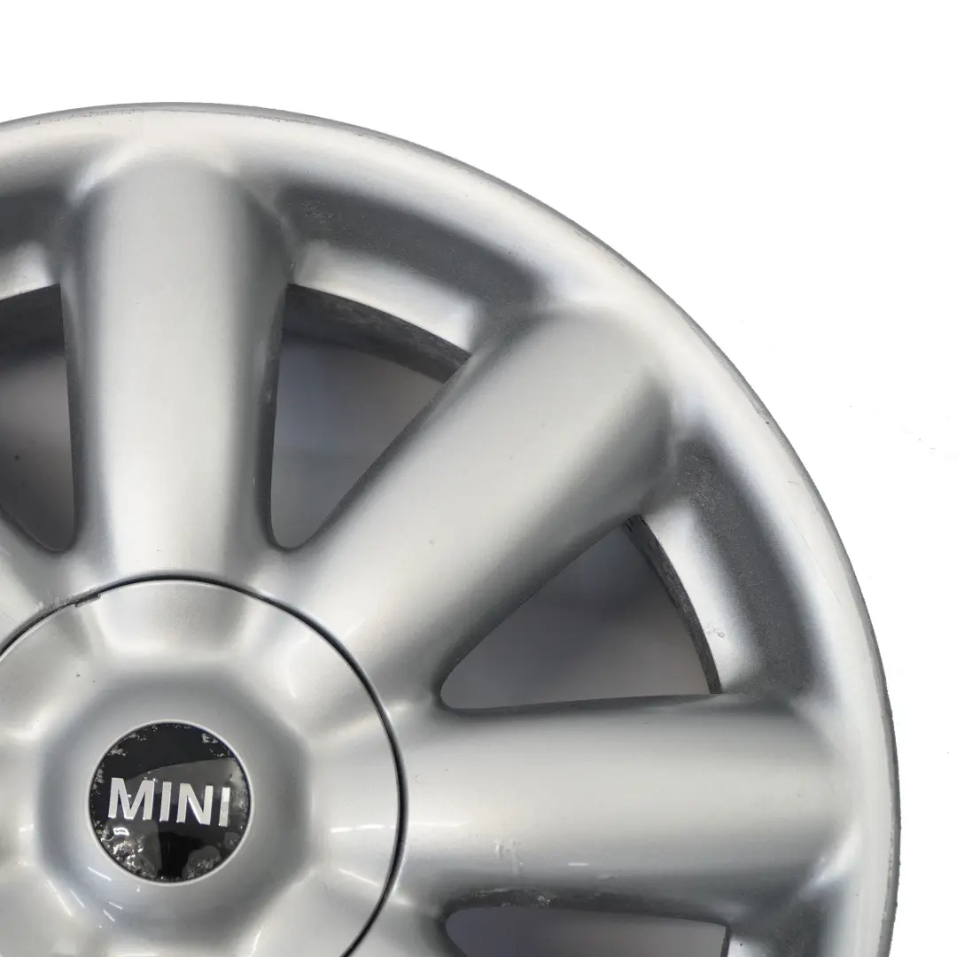 Mini Cooper One R50 R56 R57 Jante Alliage argentée 17" 7J Rayons Couronne 104 - SKU 6769411-2 - Numéro de pièce 6769411