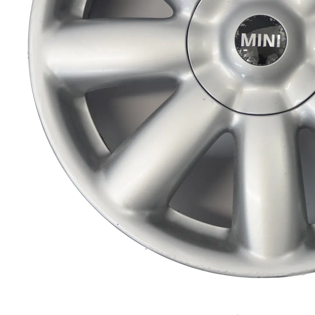 Mini Cooper One R50 R55 R56 R57 Srebrna Alufelga 17" 7J Crown Spoke 104 - SKU 6769411-2 - Numer Części 6769411