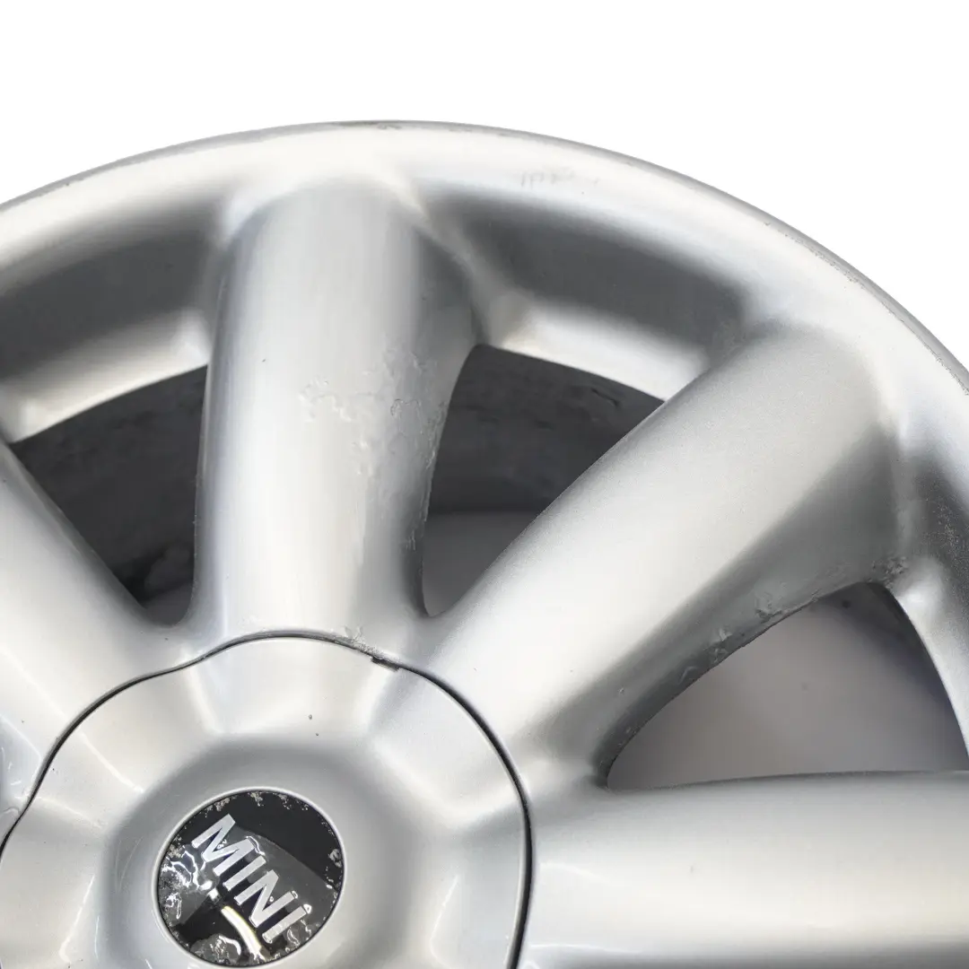 Mini Cooper One R50 R55 R56 R57 llanta aleación de plata 17 "7J Crown Spoke 104 - SKU 6769411-2 - Número de pieza 6769411