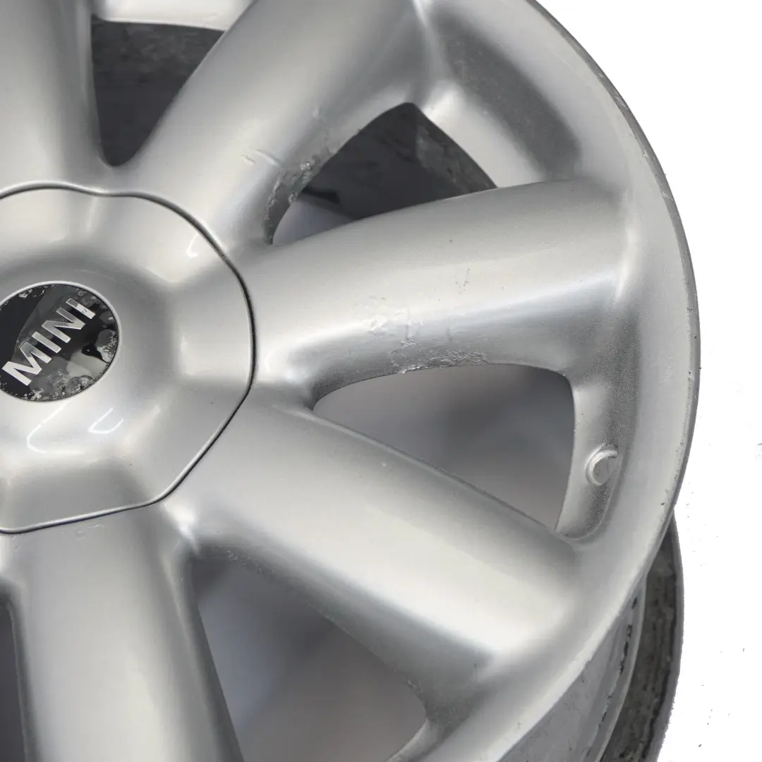 Mini Cooper One R50 R55 R56 R57 llanta aleación de plata 17 "7J Crown Spoke 104 - SKU 6769411-2 - Número de pieza 6769411