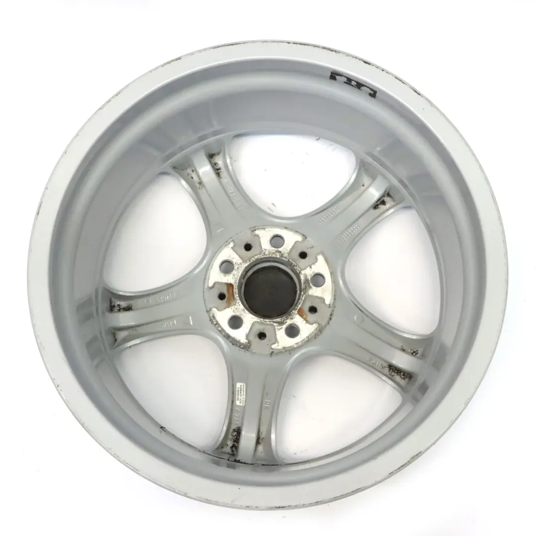 Front Silver Wheel Alloy Rim 19" 8J ET:37 Star Spoke 230 to BMW E90 E91 E92 E93 with Part number 6785002 BMW E90 E91 E92 E93 Front Silver Wheel Alloy Rim 19" 8J ET:37 Star Spoke 230 - SKU 6774724-3 - Part number 6785002