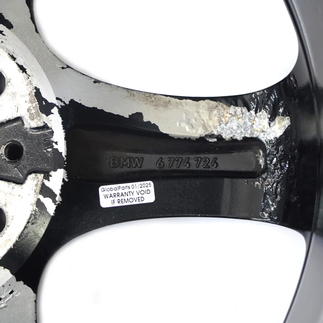 BMW E90 E91 E92 Czarna Felga Aluminiowa Przód 19" 8J ET:37 Star Spoke 230 - SKU 6774724-7 - Numer Części 6774724
