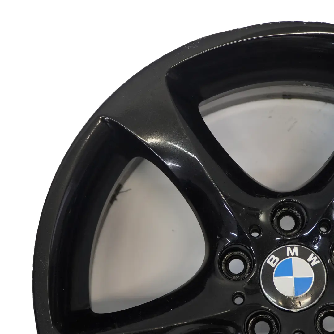 BMW E90 E91 E92 E93 Cerchio lega anteriore nero 19" 8J ET:37 Star Spoke 230 - SKU 6774724-7 - Numero di parte 6774724