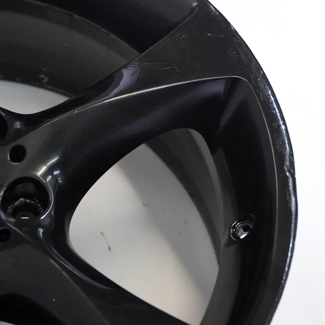 BMW E90 E91 E92 E93 Cerchio lega anteriore nero 19" 8J ET:37 Star Spoke 230 - SKU 6774724-7 - Numero di parte 6774724