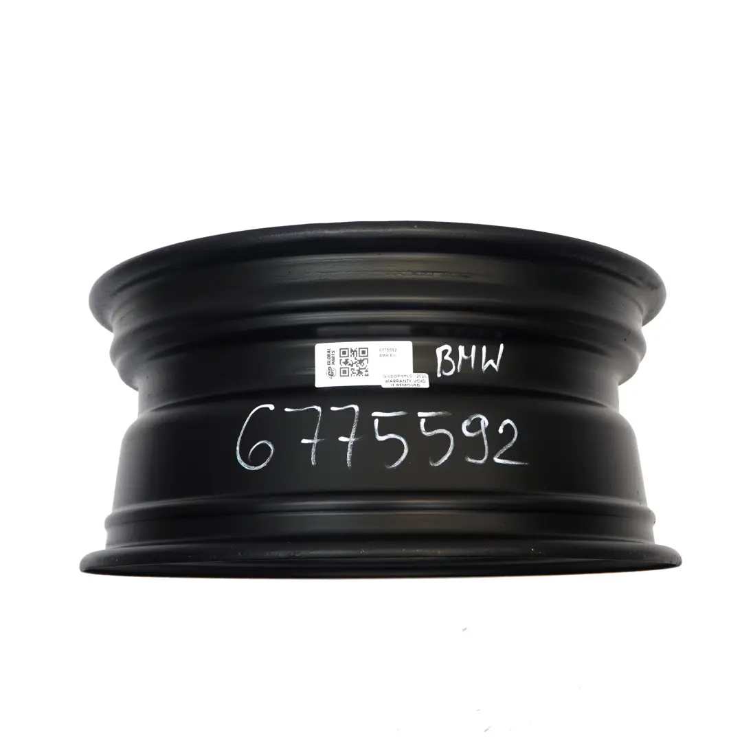 Jante acier noire 16" 7J ET:34 pour BMW E90 E91 E92 E93 à propos du numéro de pièce 6775592 BMW E90 E91 E92 E93 Jante acier noire 16" 7J ET:34 - SKU 6775592 - Numéro de pièce 6775592