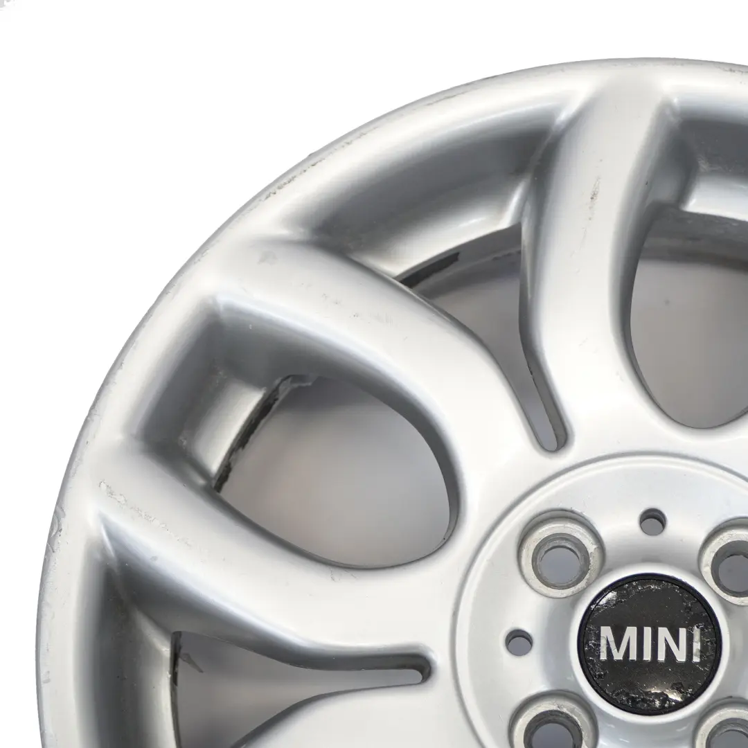 Mini Cooper One R50 R55 R56 R57 Silver Wheel Alloy Rim 17" 7J Flame Spoke 97 - SKU 6775685-7 - Part number 6775685