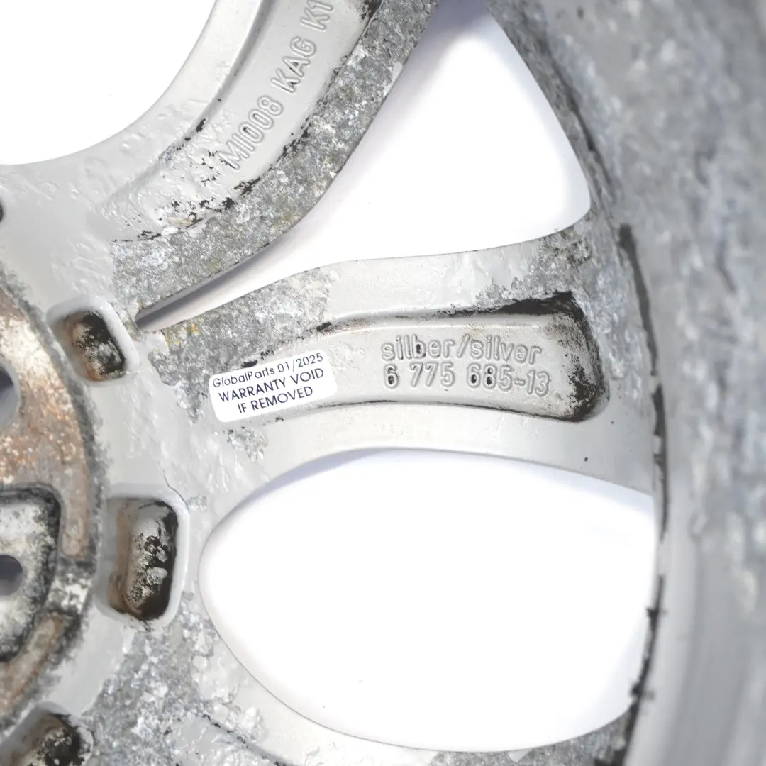 Mini Cooper One R50 R55 R56 R57 Silver Wheel Alloy Rim 17" 7J Flame Spoke 97 - SKU 6775685-8 - Part number 6775685
