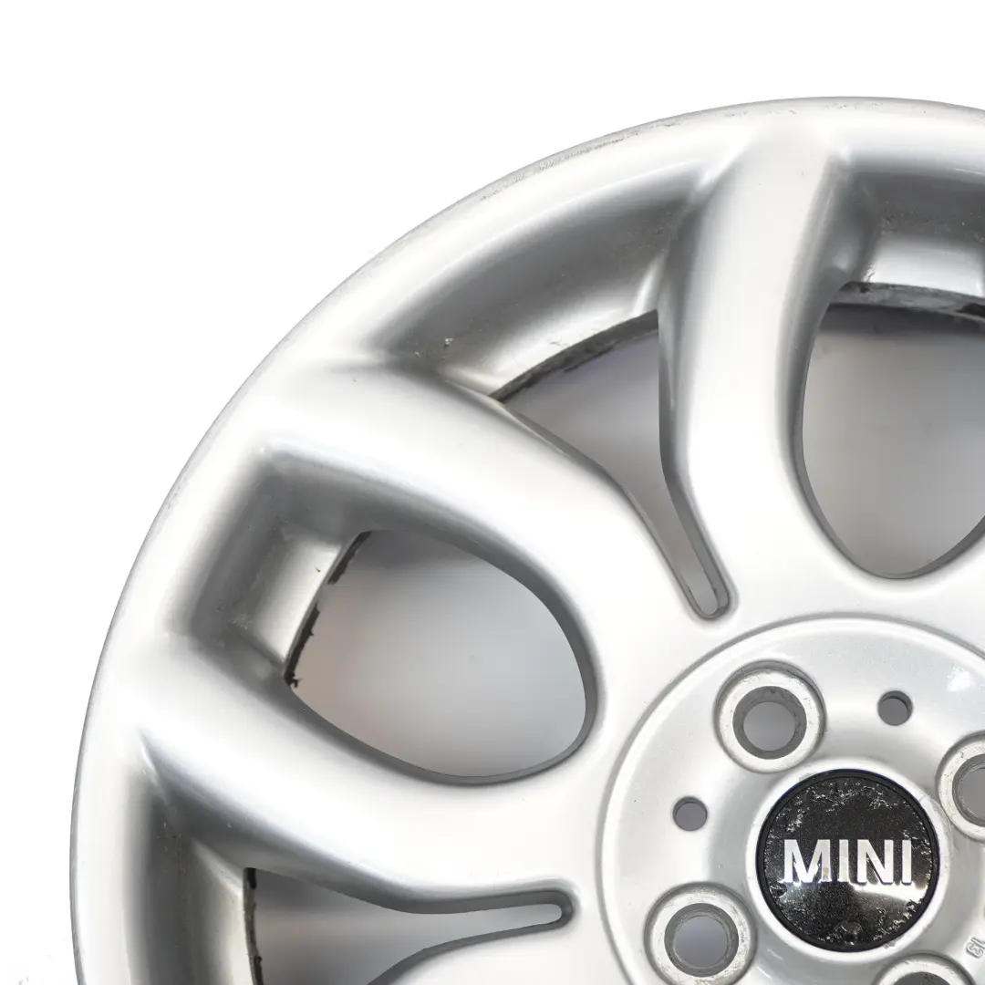 Mini Cooper One R50 R55 R56 R57 Silver Wheel Alloy Rim 17" 7J Flame Spoke 97 - SKU 6775685-8 - Part number 6775685