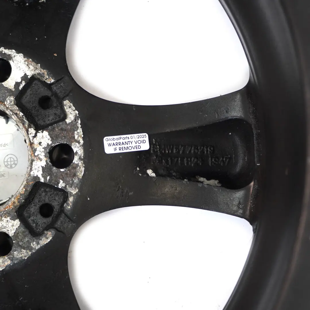 BMW E81 E87 Nero Cerchio AlluMini o Alufelge Raggi a Stella 256 ET: 47 7J - SKU 6778219-6 - Numero di parte 6778219