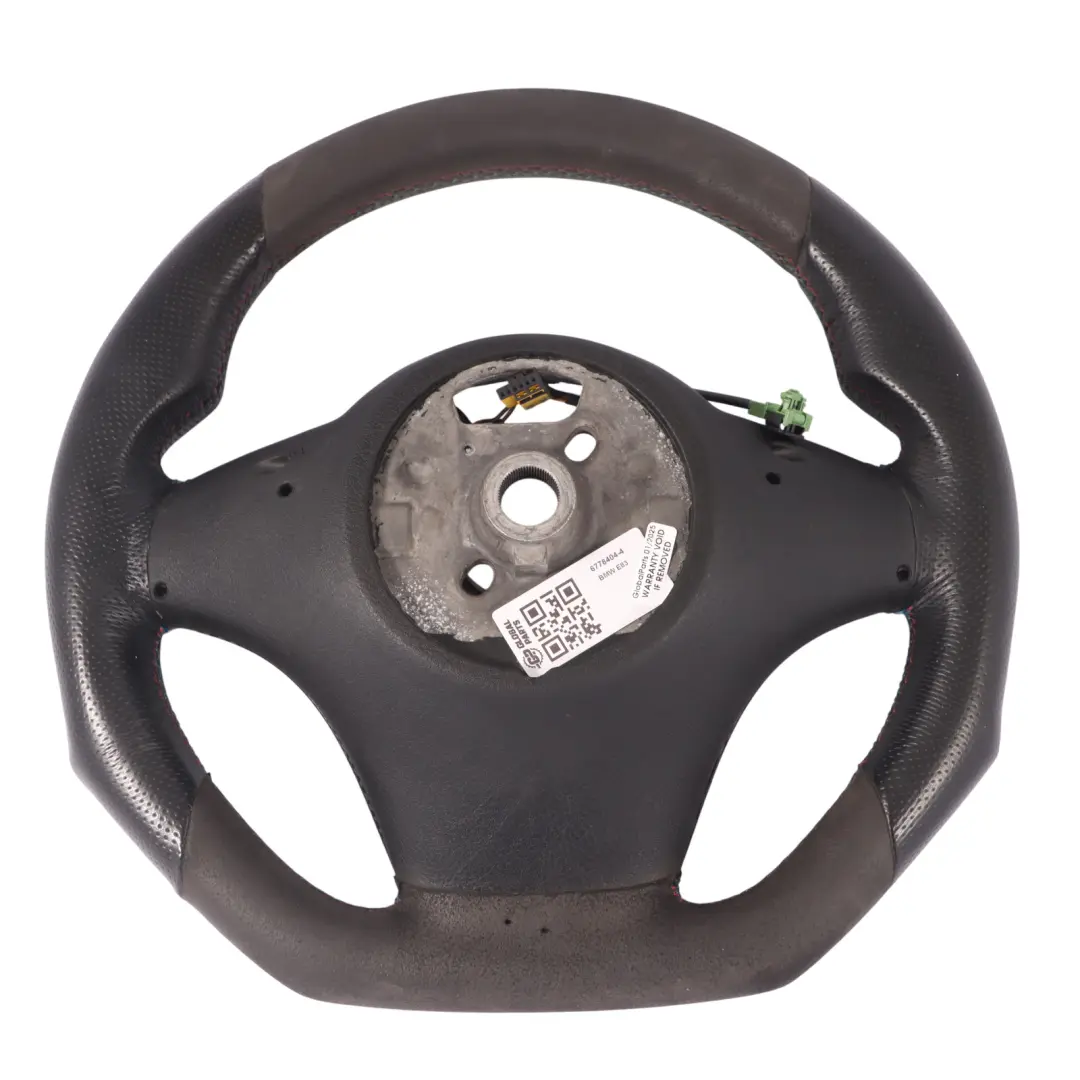 BMW X3 E83 X5 E53 Volante Sportivo in Pelle Nera Alcantara M-tricolore - SKU 6778404-4 - Numero di parte 6778404