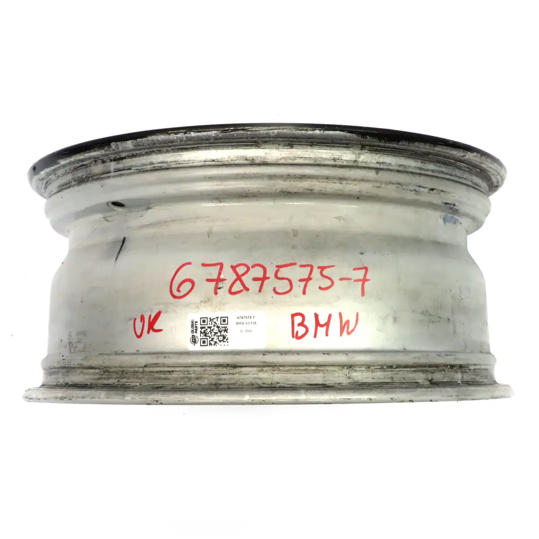 Wheel Rim BMW X3 F25 X4 F26 Black Matte Alloy 17" V Spoke 304 7,5J ET:32 - SKU 6787575-7 - Part number 6787575