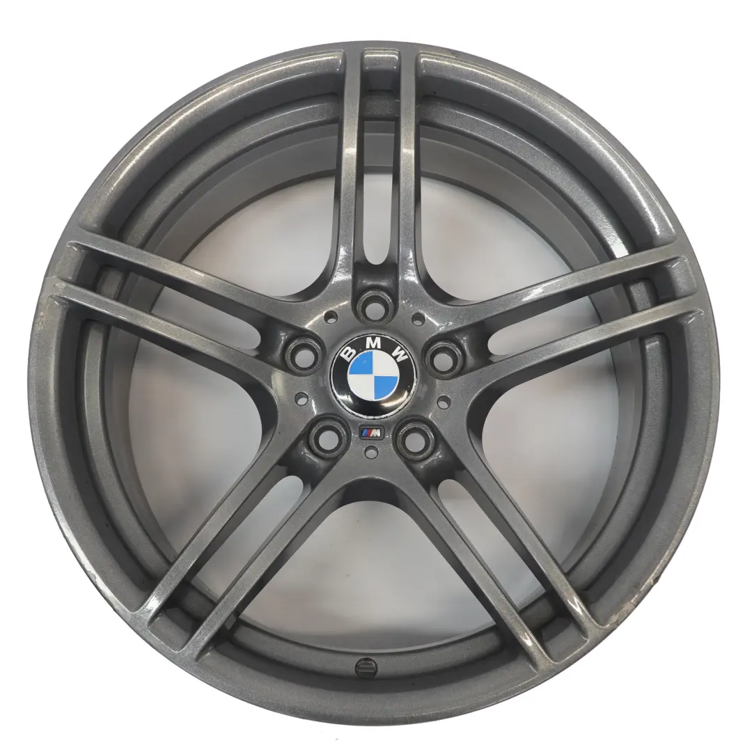 BMW E90 E92 Szara Tylna Felga Aluminiowa 19" M Double 313 9J ET:39 - SKU 6787648-2 - Numer Części 6787648
