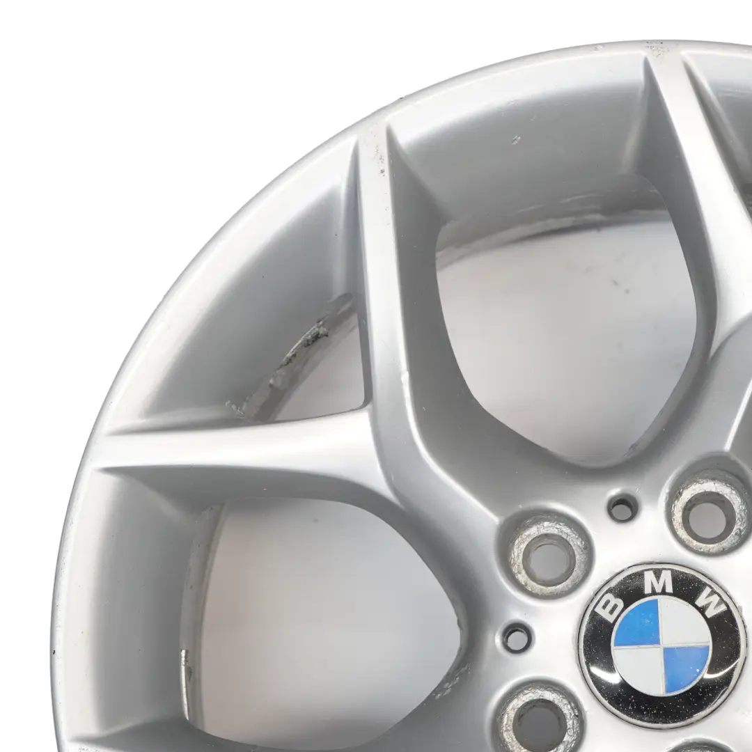 Alloy Rim 18" Y spoke 322 ET:30 8J to BMW X1 E84 Silver Wheel with Part number 6789145 BMW X1 E84 Silver Wheel Alloy Rim 18" Y spoke 322 ET:30 8J - SKU 6789145-4 - Part number 6789145