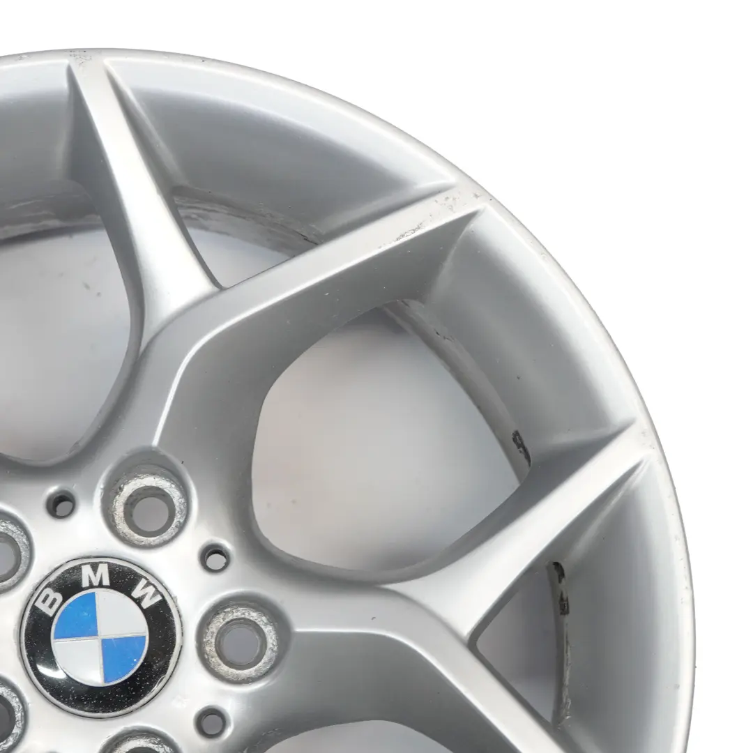 Alloy Rim 18" Y spoke 322 ET:30 8J to BMW X1 E84 Silver Wheel with Part number 6789145 BMW X1 E84 Silver Wheel Alloy Rim 18" Y spoke 322 ET:30 8J - SKU 6789145-4 - Part number 6789145