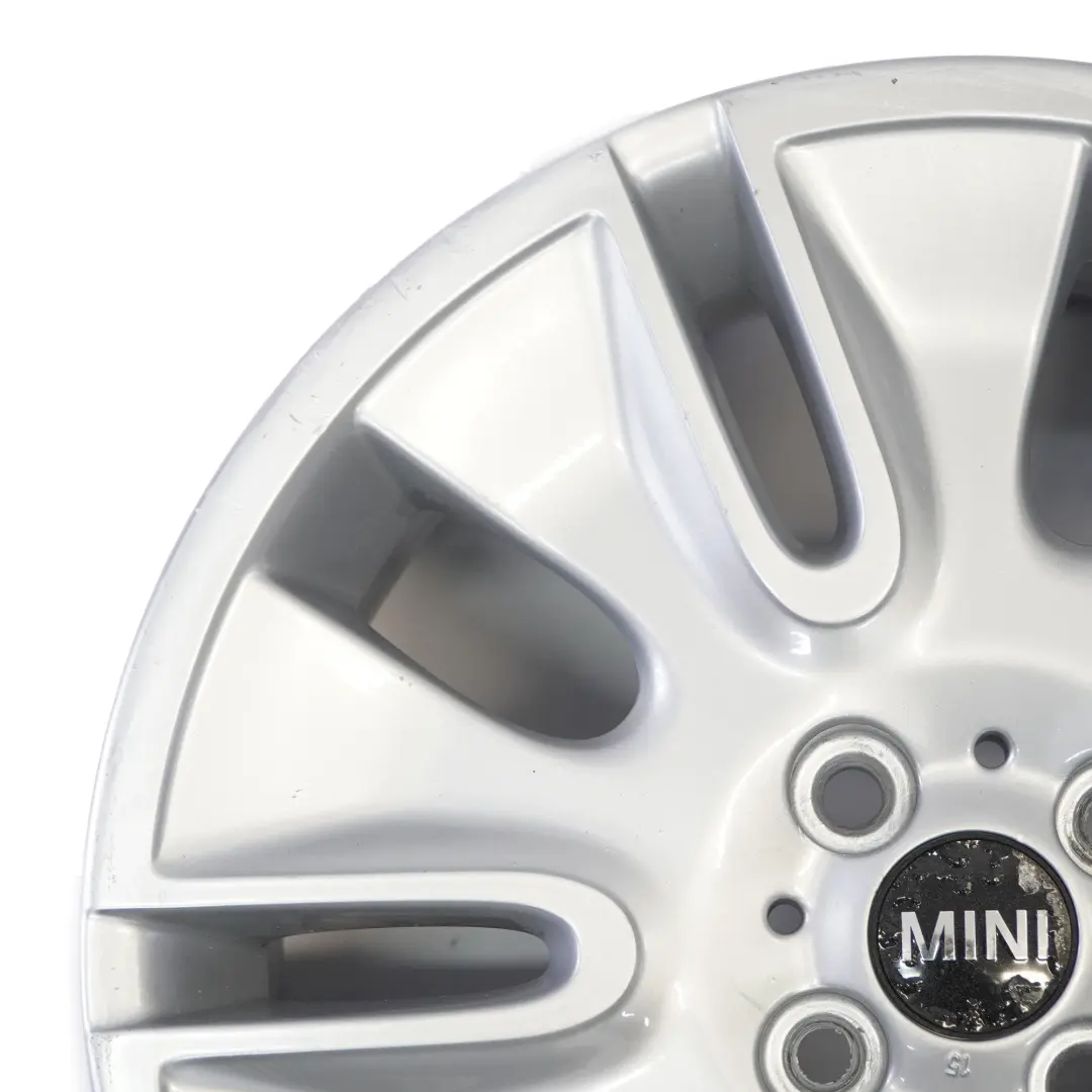 Llanta de aleación 17" Mini R55 R56 R57 Escudo de plata 7J ET:48 para con número de pieza 6789797 Llanta de aleación 17" Mini R55 R56 R57 Escudo de plata 7J ET:48 - SKU 6789797-2 - Número de pieza 6789797