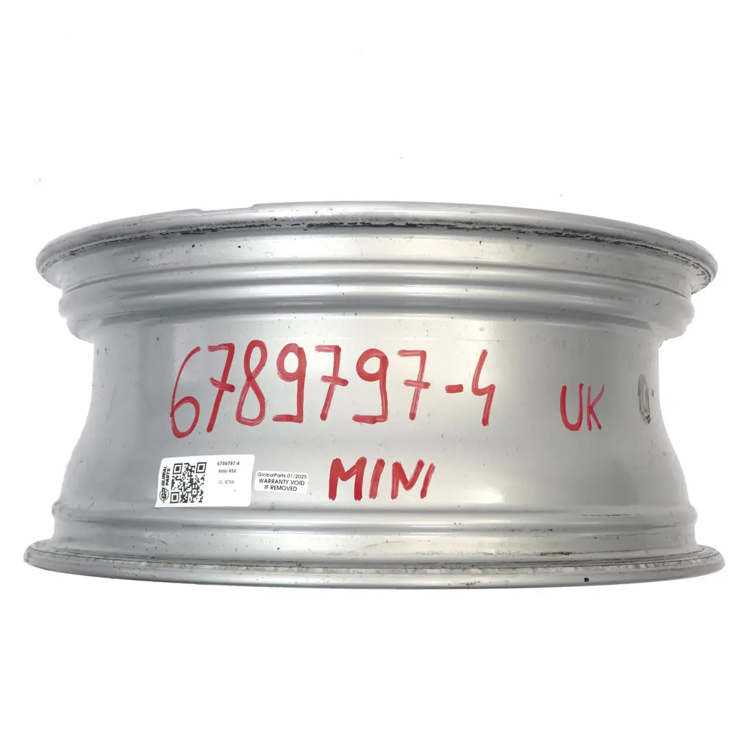 Alloy Rim 17" Mini R55 R56 R57 Silver Shield 7J ET:48 to Silver Wheel with Part number 6789797 Silver Wheel Alloy Rim 17" Mini R55 R56 R57 Silver Shield 7J ET:48 - SKU 6789797-4 - Part number 6789797