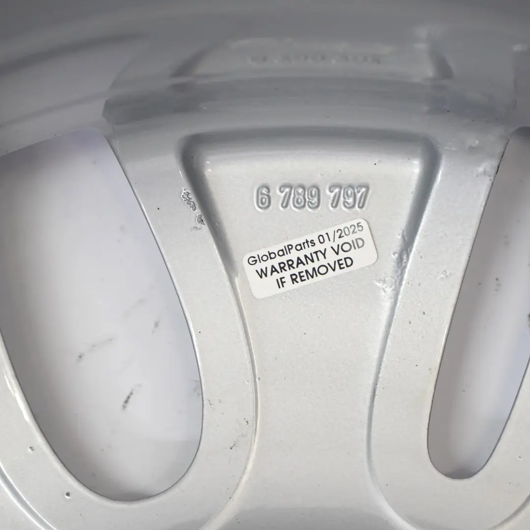 Alloy Rim 17" Mini R55 R56 R57 Silver Shield 7J ET:48 to Silver Wheel with Part number 6789797 Silver Wheel Alloy Rim 17" Mini R55 R56 R57 Silver Shield 7J ET:48 - SKU 6789797-4 - Part number 6789797