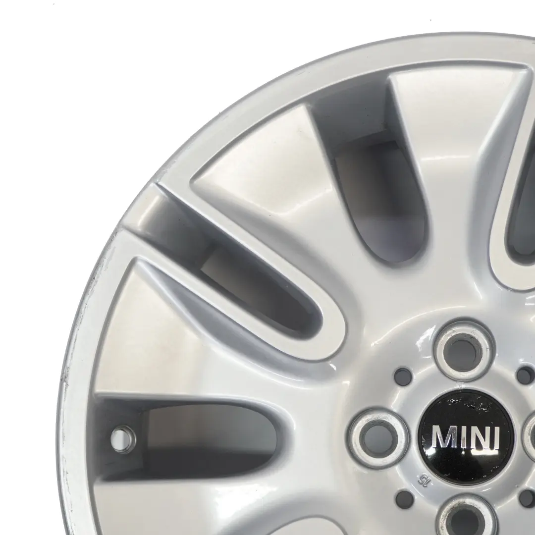 Alloy Rim 17" Mini R55 R56 R57 Silver Shield 7J ET:48 to Silver Wheel with Part number 6789797 Silver Wheel Alloy Rim 17" Mini R55 R56 R57 Silver Shield 7J ET:48 - SKU 6789797-4 - Part number 6789797