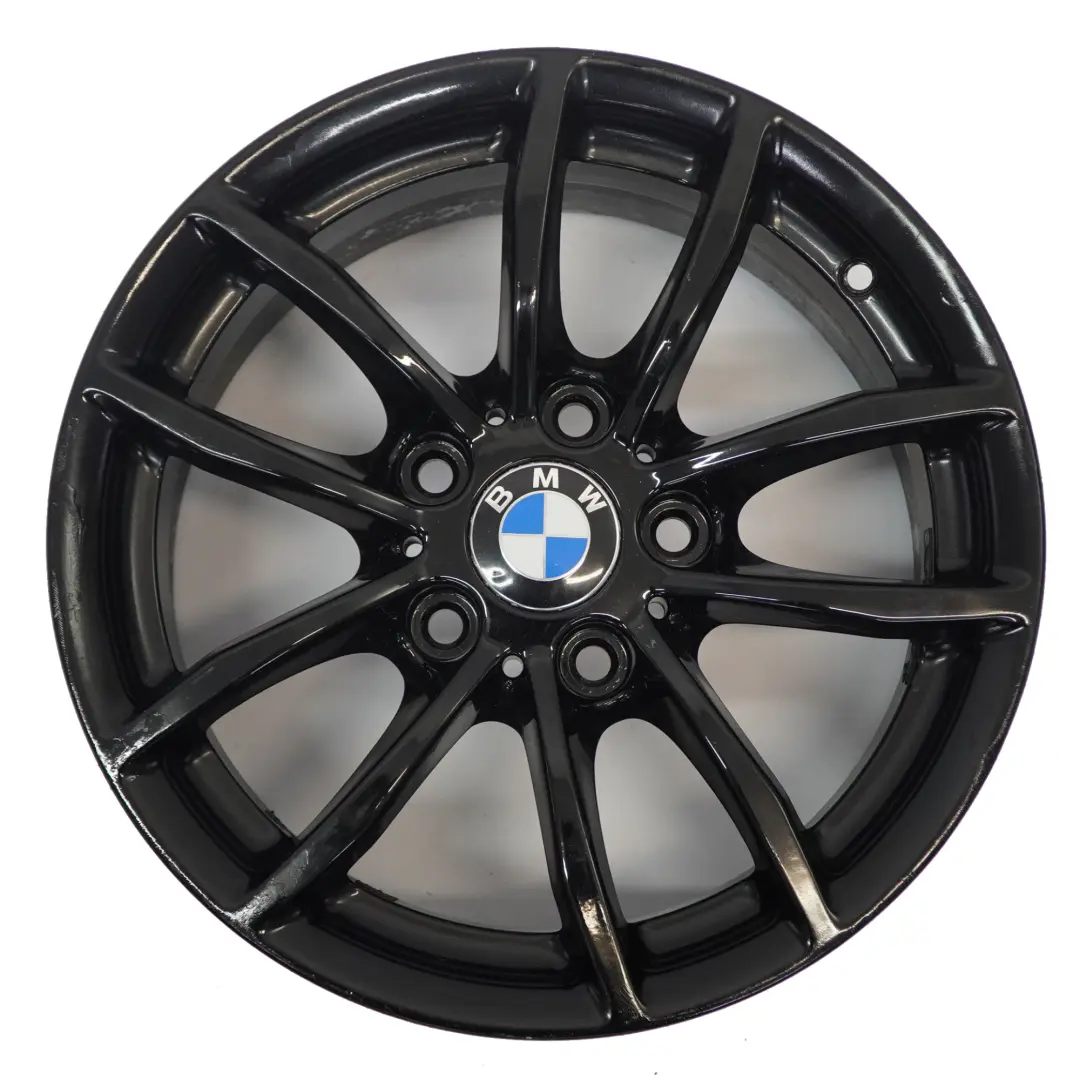 BMW F20 F21 F22 F23 Cerchio in lega nero 16" 7J ET:40 V-Spoke 378 - SKU 6796202-3 - Numero di parte 6796202