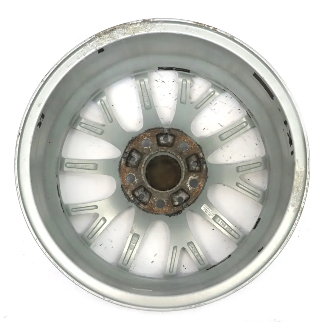 Silberne Leicht metall felge 17" 7J ET:40 Y-Speiche 380 für BMW F20 F21 F22 mit Teilenummer 6796205 BMW F20 F21 F22 Silberne Leicht metall felge 17" 7J ET:40 Y-Speiche 380 - SKU 6796205-4 - Teilenummer 6796205